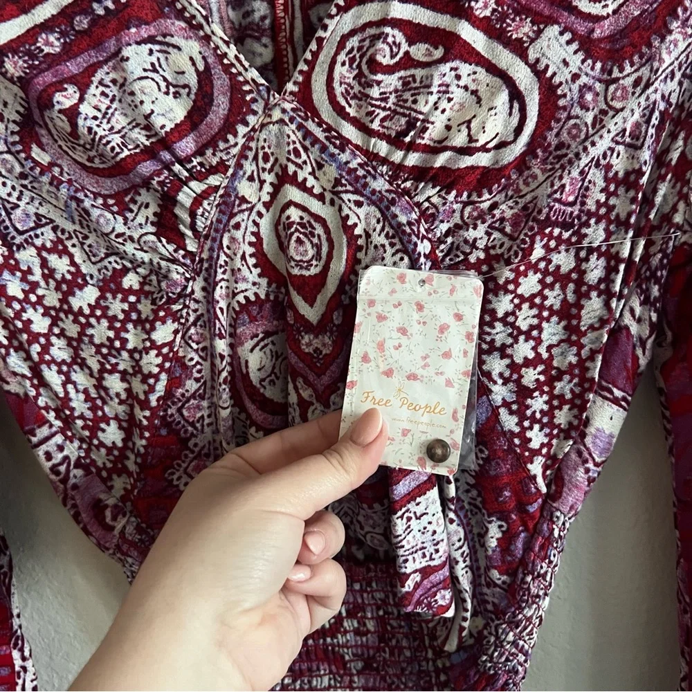 Free People Wild and Free Blouse Sz XS NWT